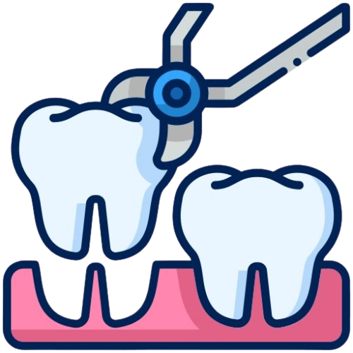 describes how tooth is removed using dentistry tools